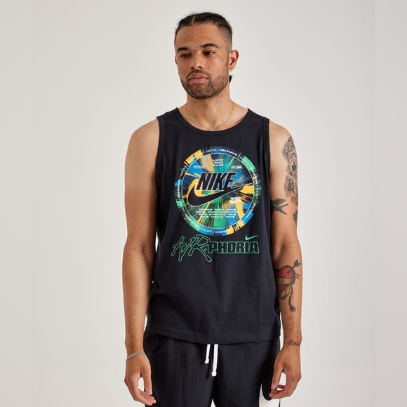 NWT Men’s Nike Airphoria Black Tank Top - Picture 1 of 10